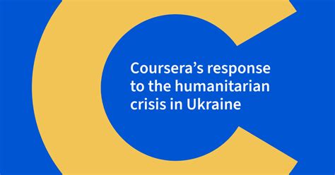 Coursera’s response to the humanitarian crisis in Ukraine.